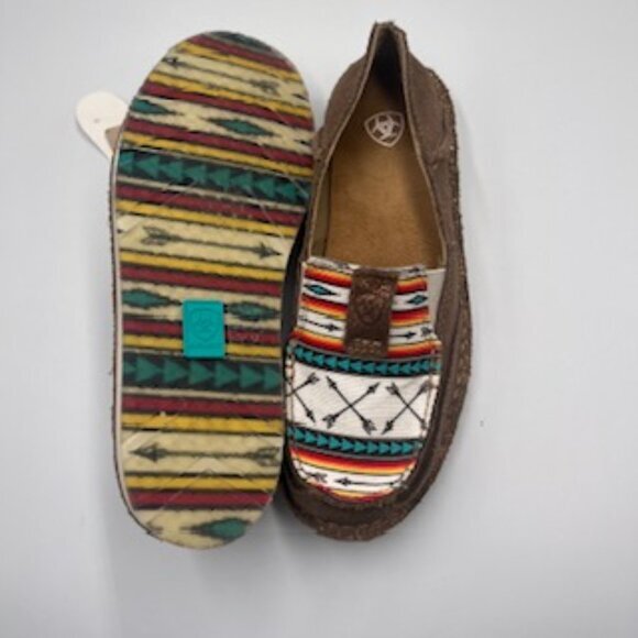 NEW Ariat Cruisers Loafers Women’s Shoe Sz 6 Rose Gold Aztec Arrow‎ Print NWT - Picture 5 of 10